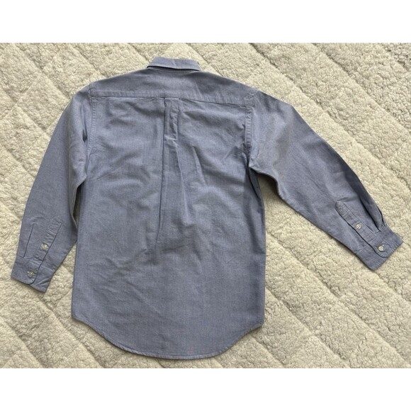 Ralph Lauren Polo boys size 14 button down long sleeve blue Oxford cotton shirt - Picture 4 of 10